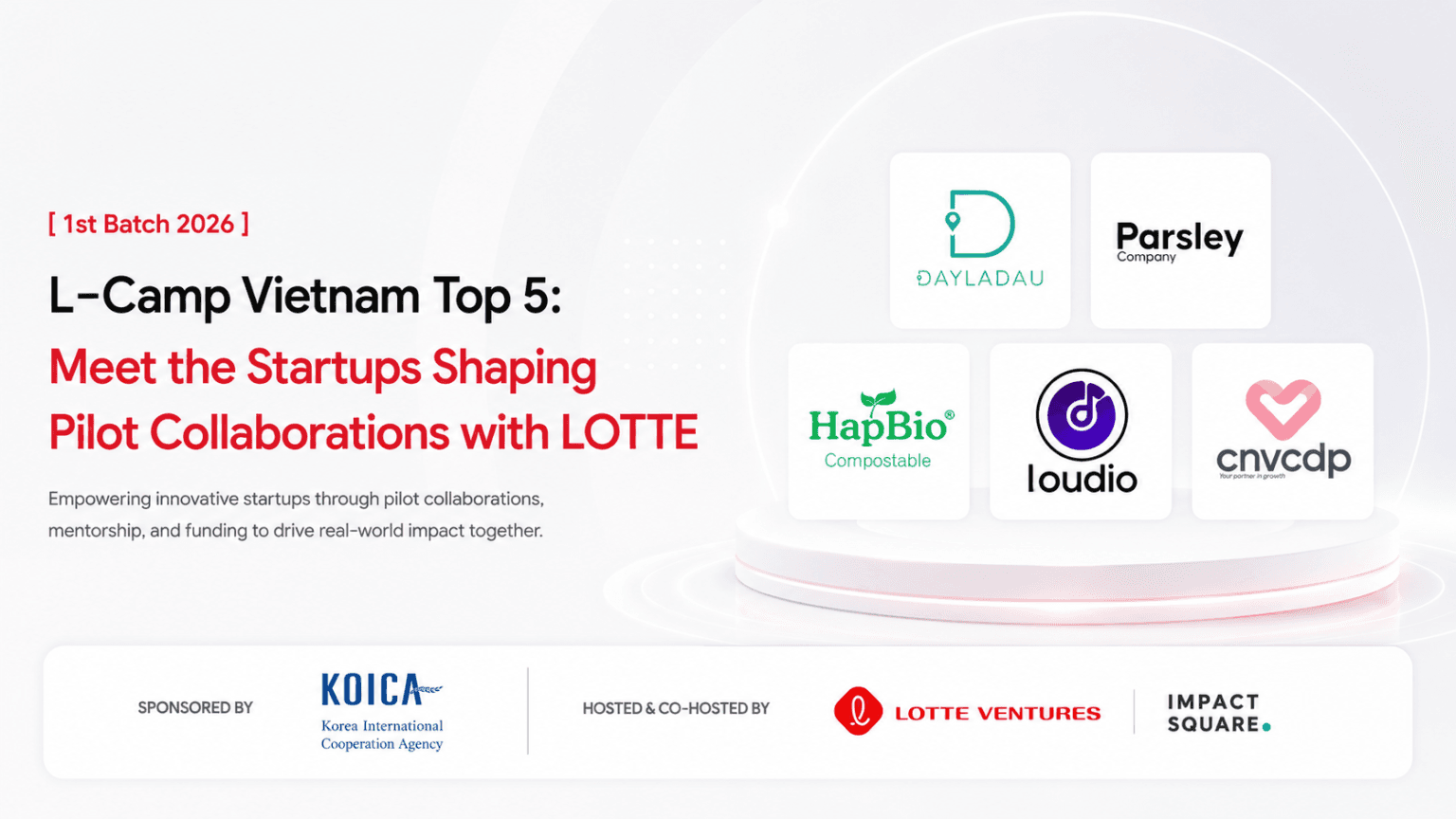 Loudio selected for L-CAMP Vietnam 2026